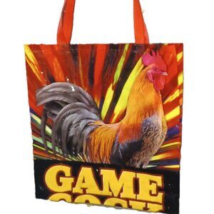 Upcycled Game Rooster Animal Feed Bags tote Grocery bags